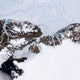 Global Warming Petermann Glacier MODIS Image Poster Print showcasing satellite imagery.
