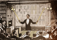 Nikola Tesla Poster Print showcasing the Serbian-American inventor.