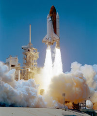 STS-121 Space Shuttle Discovery Launch Poster Print showcasing the exciting moment of the 2006 launch.