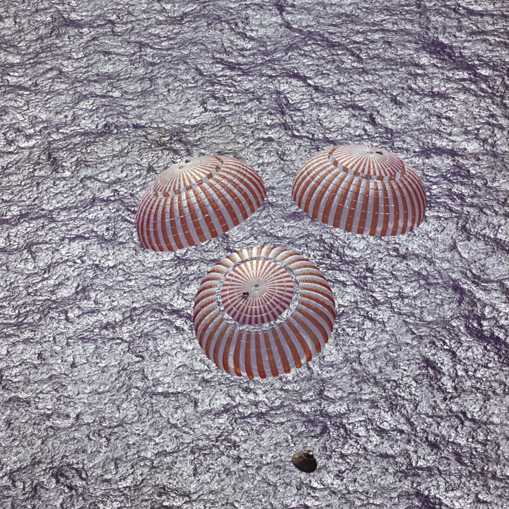 Apollo 16 Recovery Poster Print showcasing NASA's historic mission.