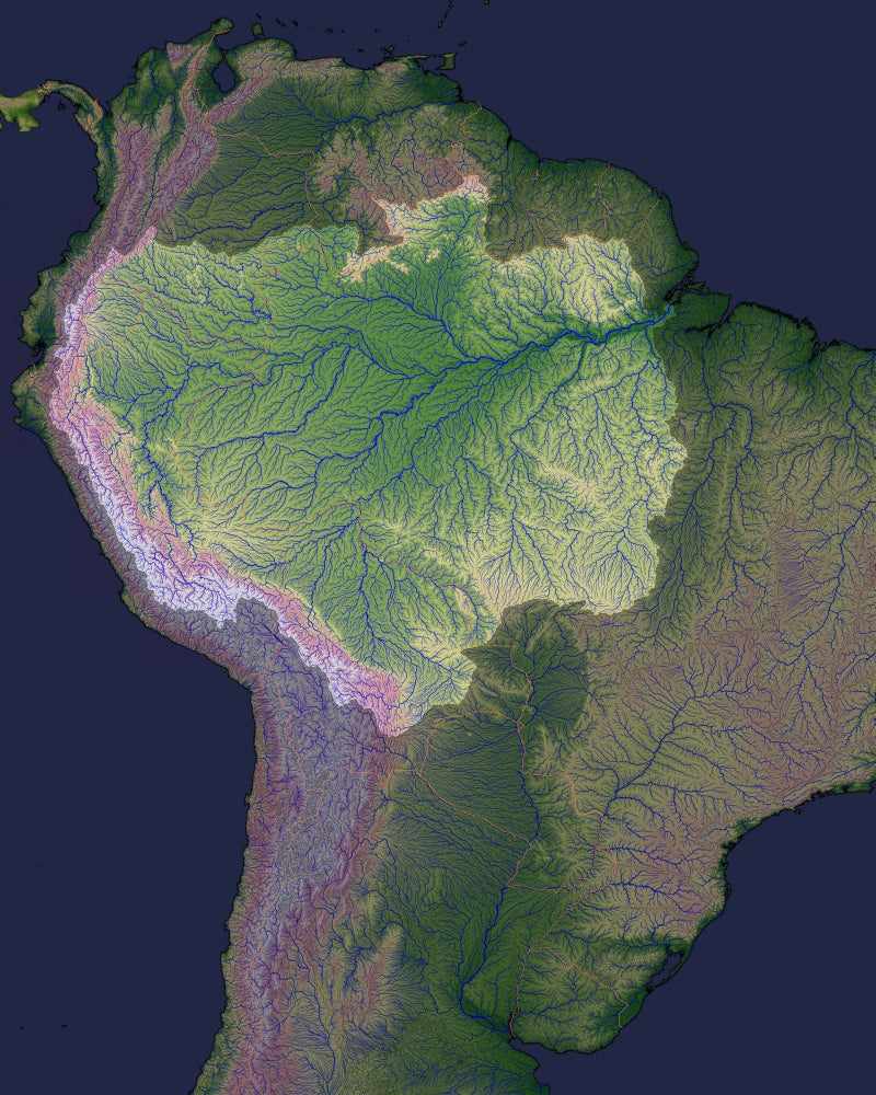 Amazon River Sources Poster Print showcasing the beauty of nature.