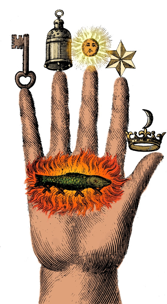 Alchemical Symbols Poster Print featuring intricate designs and symbols.