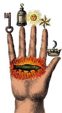 Alchemical Symbols Poster Print featuring intricate designs and symbols.