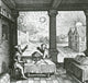 Celestial Sphere and Astrologer Poster Print illustrating astrology and celestial bodies.