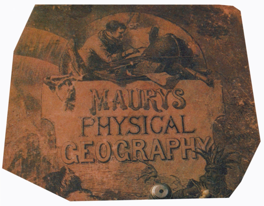 Maury's Physical Geography Poster Print showcasing Earth's landscapes and physical geography.