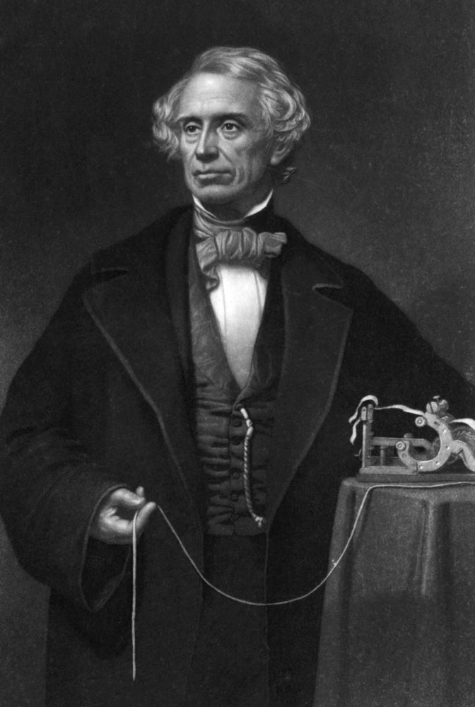 Samuel Morse Poster Print celebrating the American inventor.