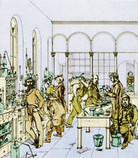 Liebig's Laboratory, Giessen Poster Print showcasing 19th-century chemistry.