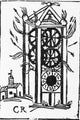 Early Clock Poster Print showcasing intricate clock designs.