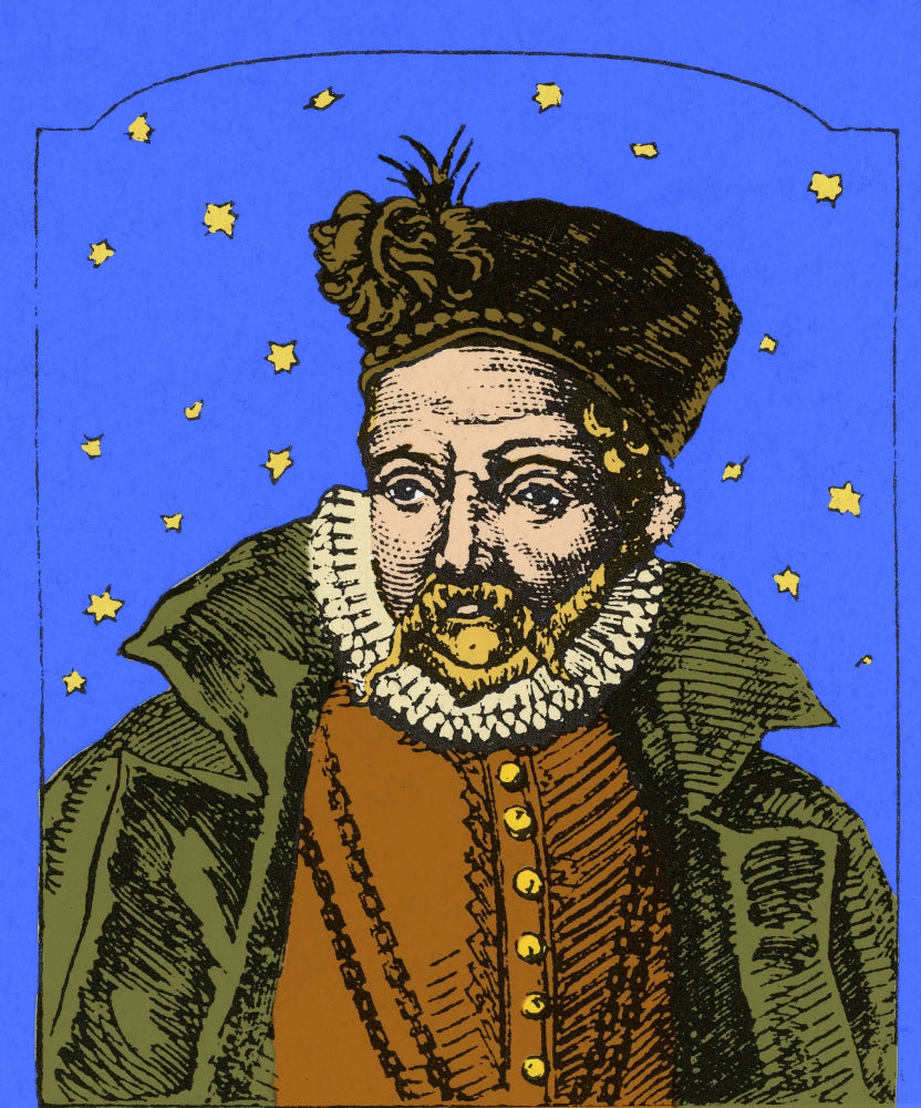 Tycho Brahe Poster Print featuring the celebrated Danish astronomer.