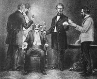 First Use of Surgical Anesthesia 1846 Poster Print depicting a historical medical event.