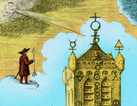 Alchemy Illustration Poster Print showcasing intricate alchemical symbols and designs.