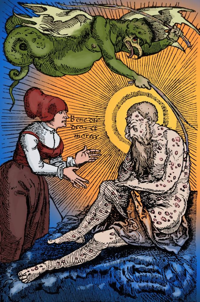 Demon of the Plague 16th Century Poster Print