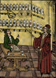 Medieval Italian Pharmacy Poster Print showcasing historical pharmacy practices.