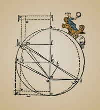 Kepler's Mars Orbit Drawing Poster Print showcasing intricate cosmic design.
