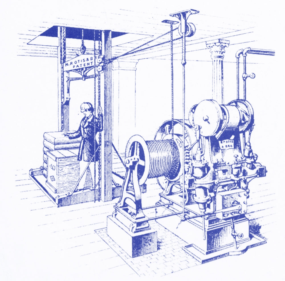 Double Oscillating Steam Engine 19th Century Poster Print