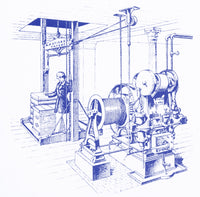 Double Oscillating Steam Engine 19th Century Poster Print