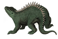 Hylaeosaurus illustration poster print showcasing the dinosaur's features.