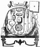 Historical Surgical Tools Poster Print showcasing vintage surgical instruments.
