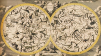 Celestial Globe Poster Print showcasing detailed celestial bodies.