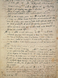 Galileo's Notes on Jupiter Poster Print showcasing the details of Jupiter and its moons.