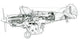 P-40 Tomahawk IIB Poster Print showcasing an iconic WWII fighter aircraft.