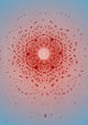 Beryl X-Ray Diffraction Poster Print showcasing crystalline structure.