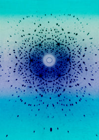 Beryl X-Ray Diffraction Poster Print showcasing beryl crystal structure.