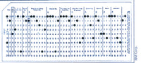45 Column Punch Cards Poster Print showcasing vintage computing design