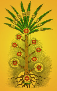 Tree of Life, Etz haChayim Poster Print showcasing vibrant colors