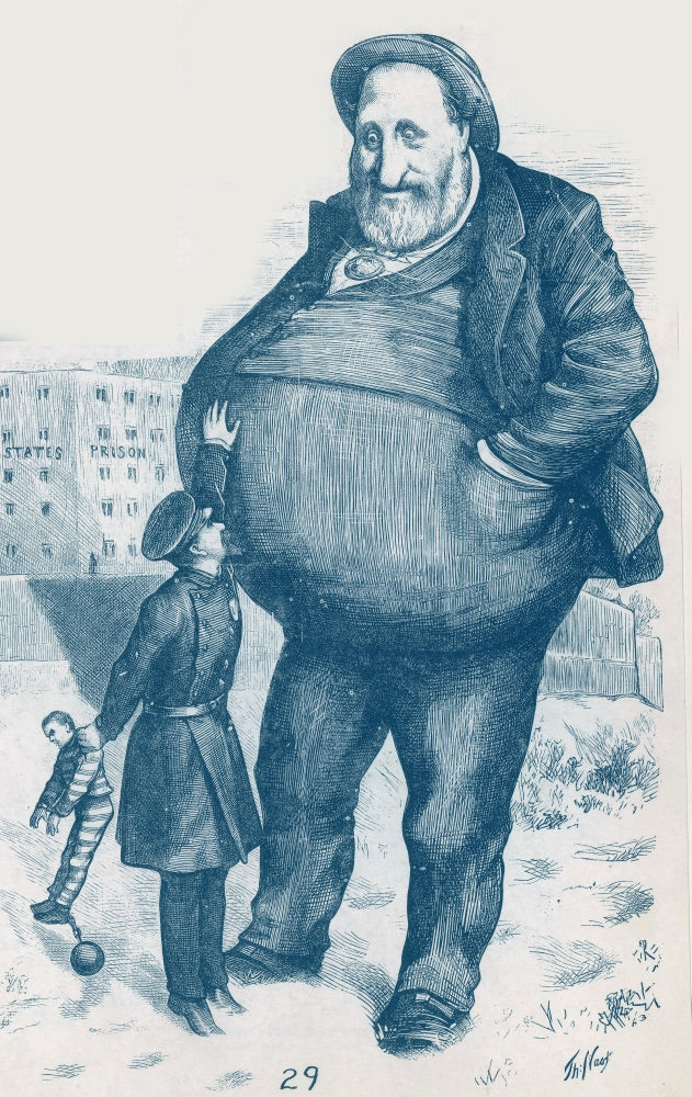 William 'Boss' Tweed poster print featuring a historical American politician.