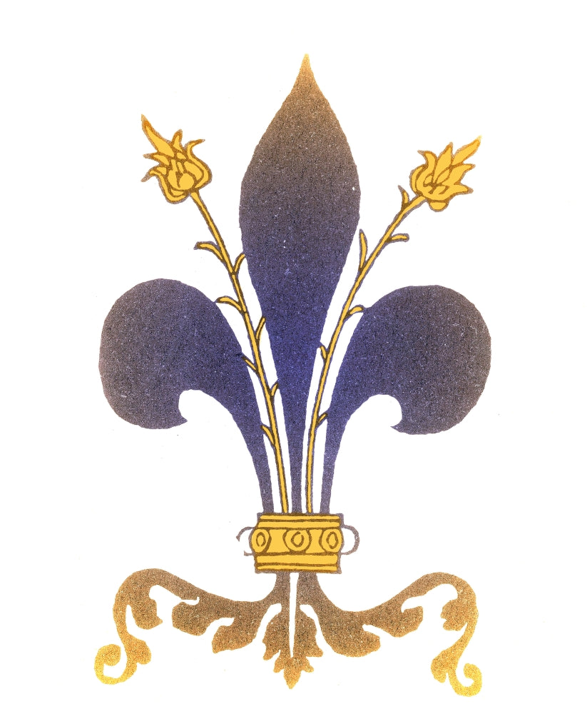 Fleur-de-Lis Poster Print showcasing intricate details of the elegant symbol.