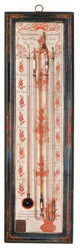 18th Century Thermometer-Barometer Poster Print showing intricate vintage design.