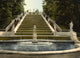 Peterhof Palace, St. Petersburg Poster Print showcasing opulent architecture and gardens.