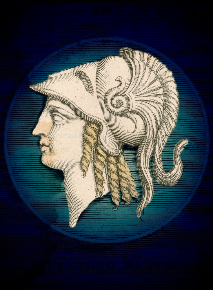 Alexander the Great Poster Print showcasing the legendary Greek King of Macedon.