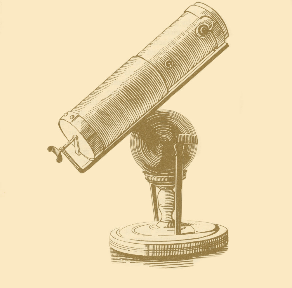 Newton's Little Reflector Poster Print showcasing scientific innovation