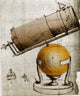 Reflecting Telescope Poster Print showcasing a classic telescope design.
