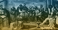 Galileo's Gravity Experiment Poster Print showcasing historic scientific discovery.