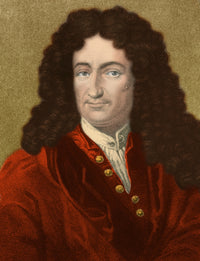 Gottfried Wilhelm Leibniz poster print featuring a German mathematician.