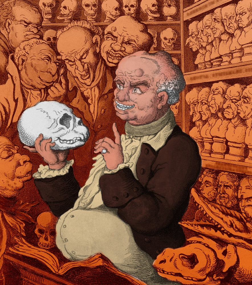 Franz Josef Gall Phrenology Poster Print showcasing the study of the human mind.