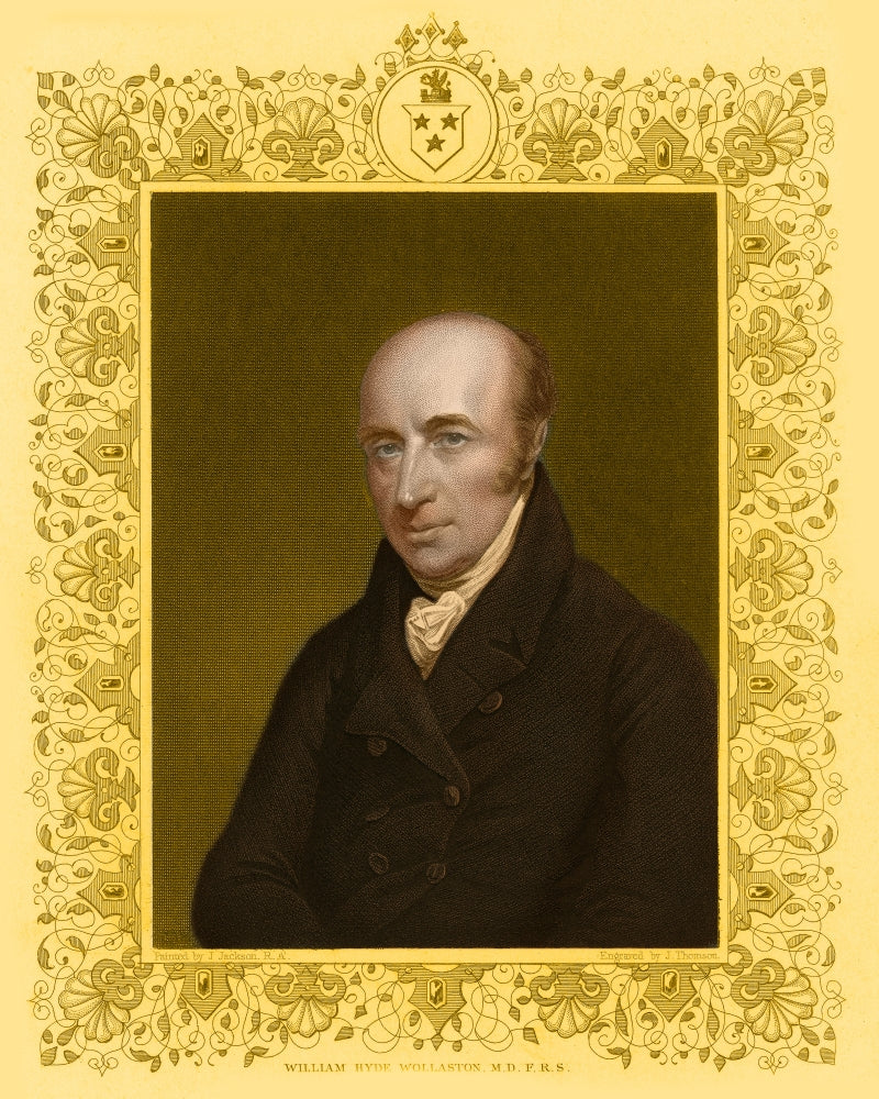 William Hyde Wollaston Poster Print showcasing the English chemist.