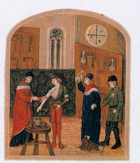 Medieval Medicine 15th Century Poster Print showcasing historical medical practices