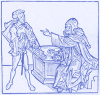 15th Century Banker Poster Print by Science Source, historical artwork.