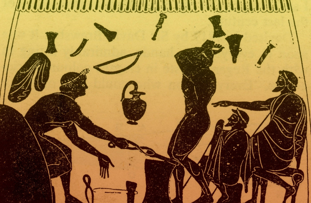 Greek Blacksmith Poster Print from the 6th Century BC.
