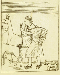 Peruvian Herder 17th Century Poster Print showcasing historical Peruvian culture.