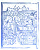 Wine Merchant Medieval Tradesmen Poster Print showcasing vibrant colors and intricate details.