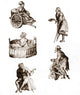 People With Leprosy Poster Print by Science Source, educational artwork.