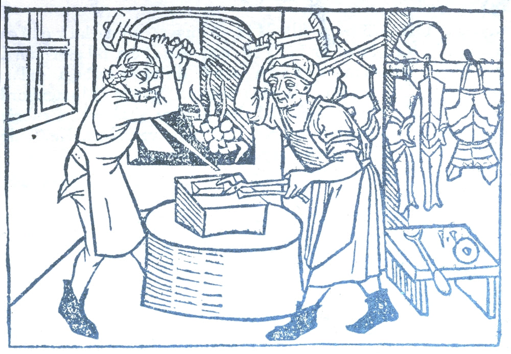 Blacksmiths and Medieval Tradesmen Poster Print by Science Source