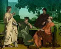 Maecenas with Virgil, Horace and Varius Poster Print in multiple sizes.