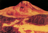 Venus Lava Flow from Maat Mons poster print showcasing vibrant colors and details.