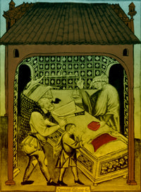 Butcher Medieval Tradesman Poster Print showcasing historical craftsmanship.